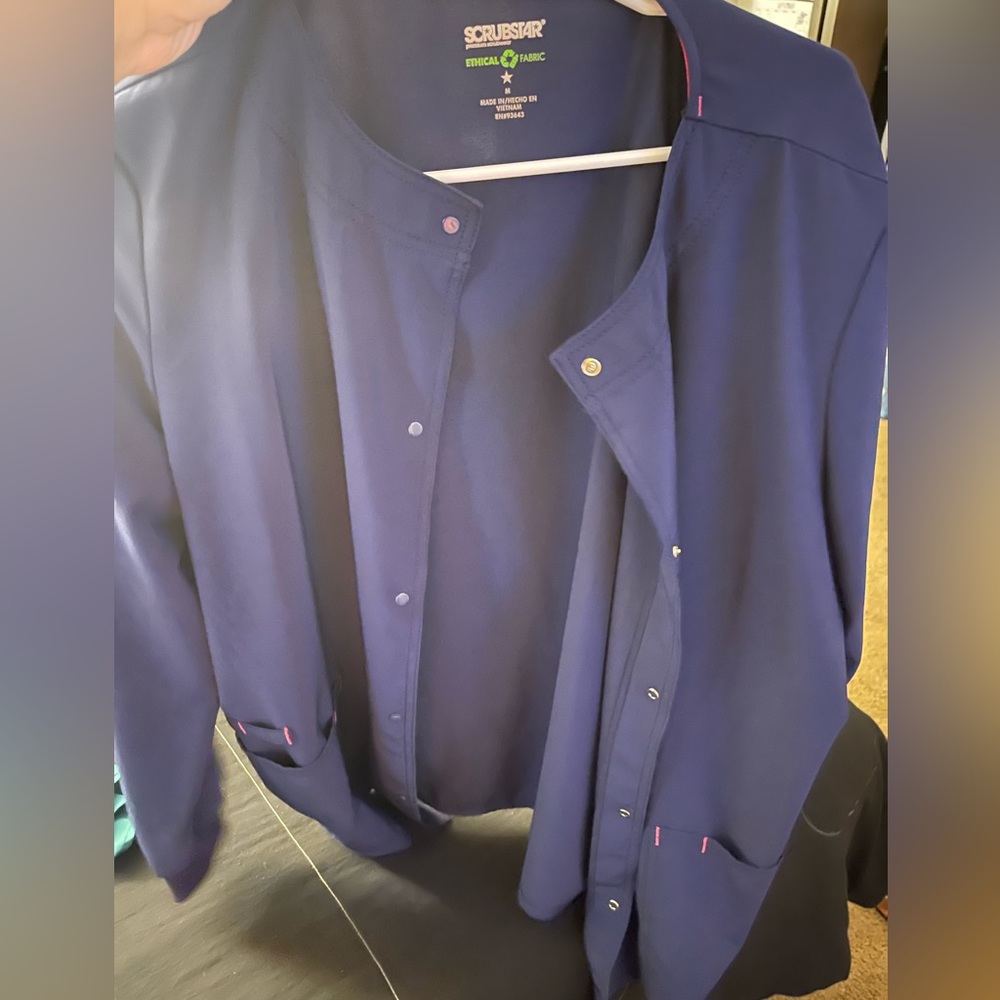 SCRUBSTAR Navy Blue Scrub Jacket